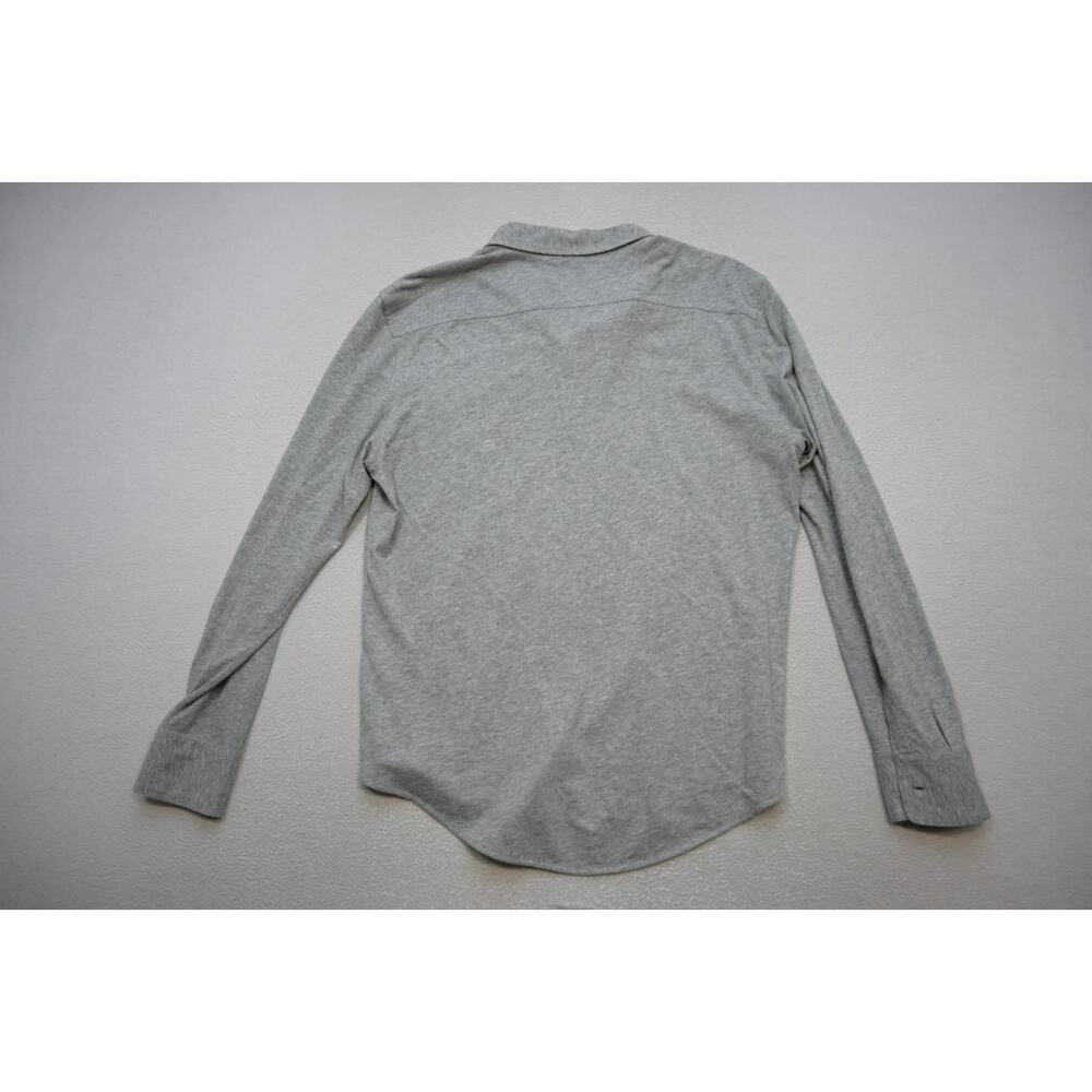 Bonobos Dress Shirt Slim Fit Gray‎ Casual Button Up Long Sleeve Mens Large Short - Picture 7 of 7
